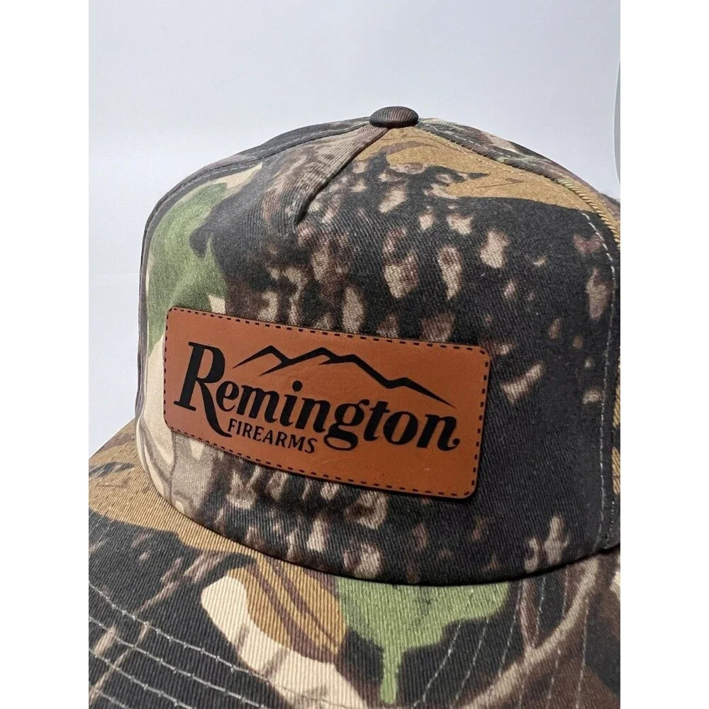 Remington Camo 5 Panel Hat Atonal A500P Cotton Cap Adjustable NWT